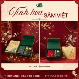3 SET QUÀ TẶNG ĐẶC BIỆT TỪ ANSAM – TINH HOA SÂM VIỆT